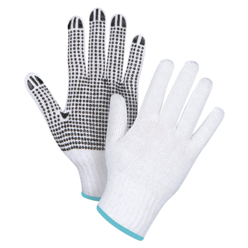 Gants tricot&eacute;s &agrave; pois, Poly/coton, Un c&ocirc;t&eacute;, Calibre 7, T-Grand The Estey Group