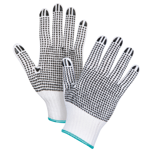 Gants tricot&eacute;s deux c&ocirc;t&eacute;s &agrave; pois, Poly/coton, Deux c&ocirc;t&eacute;s, Calibre 7, T-Grand The Estey Group