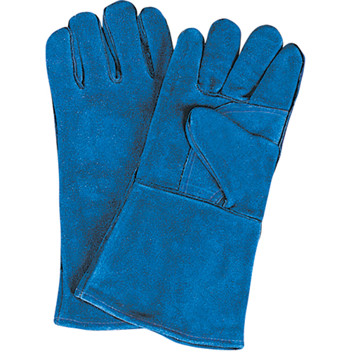 Double Palm & Thumb Welding Gloves, Split Cowhide, Size Large The Estey Group