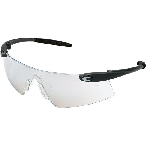 LUNETTES,DESPERADO,MONTNOIR CLR,I/O LENT MIROIR, Lentille Miroir int&eacute;rieur/ext&eacute;rieur, Anti-&eacute;gratignures, ANSI Z87+/R&eacute;pond ou surpasse la norme CSA Z94.3 The Estey Group