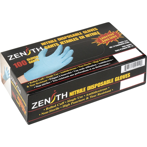 Puncture-Resistant Examination Gloves, Medium, Nitrile, 4.5-mil, Powdered, Blue The Estey Group