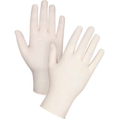 Gants d'examen de premi&egrave;re qualit&eacute; pour peau sensible, T-petit, Latex, 4 mils, Poudr&eacute;s, Naturel The Estey Group