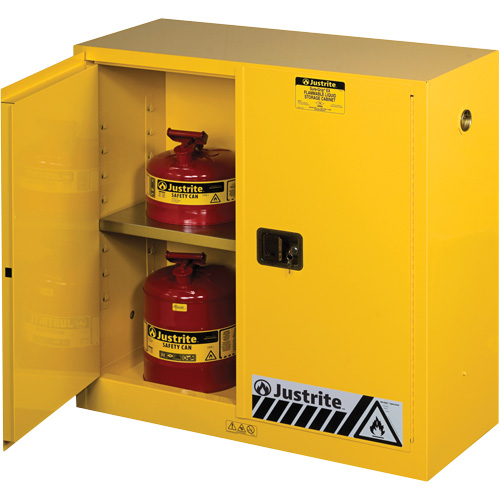 Armoires Sure-Grip EX pour produits inflammables, 30 gal., 2 Porte(s), 43" La x 44" h x 18" p The Estey Group