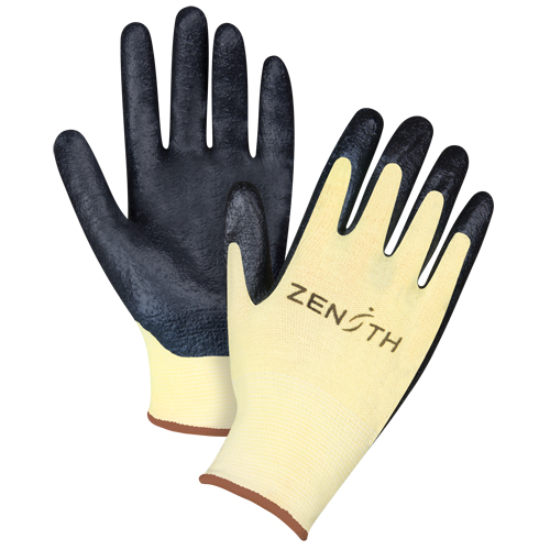 Gants r&eacute;sistants &agrave; la coupe avec prise sup&eacute;rieure, Taille Grand/9, Calibre 13, Rev&ecirc;tement Mousse de nitrile, Enveloppe en Aramide, ANSI/ISEA 105 niveau 3/EN 388 niveau 5 The Estey Group