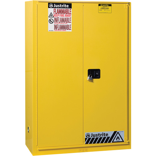 Armoires Sure-Grip EX pour produits inflammables, 45 gal., 1 Porte(s), 43" La x 65" h x 18" p The Estey Group
