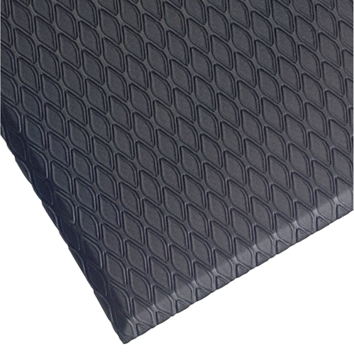 Cushion Select Mat, Diamond, 3' x 5' x 5/8", Charcoal, Nitrile/PVC The Estey Group