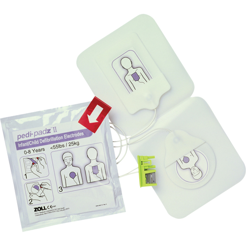 &eacute;lectrodes Pedi-Padz II, Zoll AED Plus Pour, Classe 4 The Estey Group