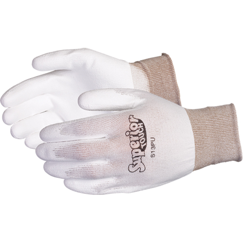 Superior Touch&reg; Coated Gloves, 7/Small, Polyurethane Coating, 13 Gauge, Nylon Shell The Estey Group