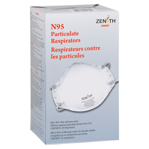 Respirateur contre les particules, N95, Certifi&eacute; NIOSH, Moyen/grand The Estey Group