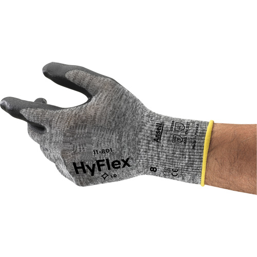 Hyflex&reg; 11-801 Gloves, 7/Small, Foam Nitrile Coating, 15 Gauge, Nylon Shell The Estey Group