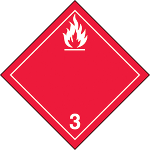 &eacute;tiquettes d'exp&eacute;dition TMD, Classe 3, Liquides inflammables, Vinyle The Estey Group