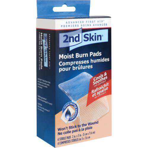 Compresses humides pour brûlures 2nd Skin, 2" x 3", Classe 2 The Estey Group