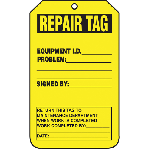 Inspection Tags, Cardstock, 3-1/8" W x 5-7/8" H, English The Estey Group