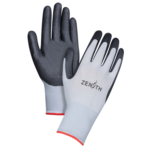 Gants l&eacute;gers enduits et respirants, 7/Petit, R&ecirc;vetement Mousse de nitrile, Calibre 13, Enveloppe en Polyester The Estey Group