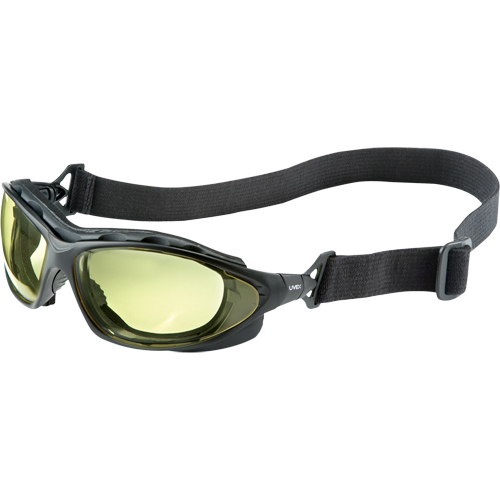 Uvex HydroShield&reg; Seismic&reg; Safety Goggles, Amber Lens, Anti-Fog/Anti-Scratch, Closed Vent The Estey Group