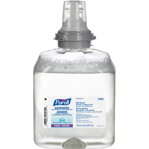 D&eacute;sinfectant pour les mains avanc&eacute; en mousse hydratante TFX, 1200 ml, Cartouche de recharge, 70 % alcool The Estey Group