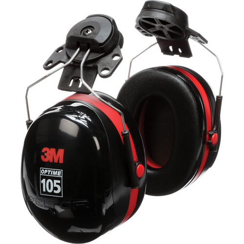 Serres-t&ecirc;tes de s&eacute;rie Peltor Optime 105, Fixation pour casque, 27 NRR dB The Estey Group