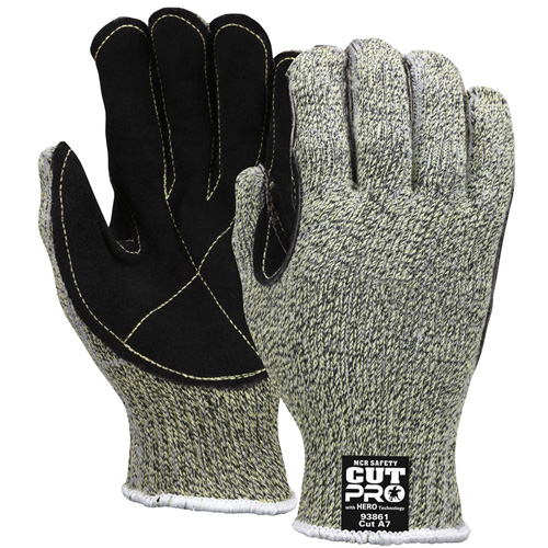 Gants r&eacute;sistants aux coupures Hero, Taille Petit/7, Calibre 7, Enveloppe en Acier inoxydable/Kevlar/PEHD, ANSI/ISEA 105 niveau 4 The Estey Group