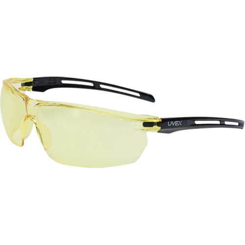 Lunettes de s&eacute;curit&eacute; &eacute;tanches Uvex Tirade, Lentille Ambr&eacute;e, Antibu&eacute;e, ANSI Z87+/R&eacute;pond ou surpasse la norme CSA Z94.3 The Estey Group