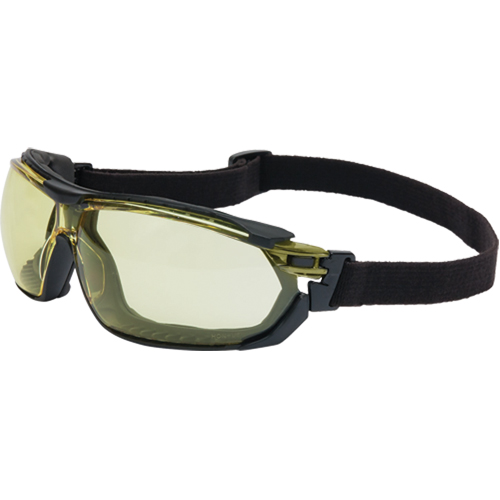 Lunettes de s&eacute;curit&eacute; &eacute;tanches Uvex Tirade, Lentille Ambr&eacute;e, Antibu&eacute;e, ANSI Z87+/R&eacute;pond ou surpasse la norme CSA Z94.3 The Estey Group