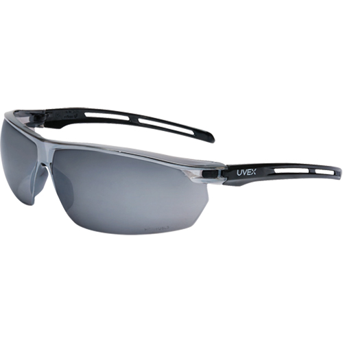 Lunettes de s&eacute;curit&eacute; &eacute;tanches Uvex Tirade, Lentille Argent/Miroir, Antibu&eacute;e, ANSI Z87+/R&eacute;pond ou surpasse la norme CSA Z94.3 The Estey Group