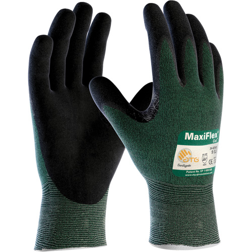 Gants en tricot sans coutures MaxiFlex Cut ATG, Taille T-petit, Calibre 15, Rev&ecirc;tement Mousse de nitrile, Enveloppe en Poly&eacute;thyl&egrave;ne, ANSI/ISEA 105 niveau 2/EN 388 niveau 3 The Estey Group