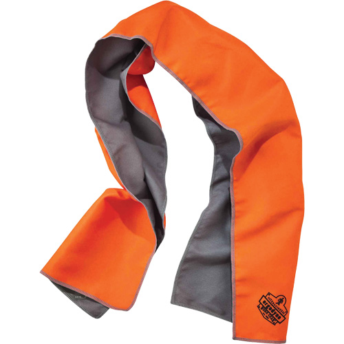 Serviette de refroidissement en microfibre Chill-Its 6602MF, Orange haute visibilit&eacute; The Estey Group