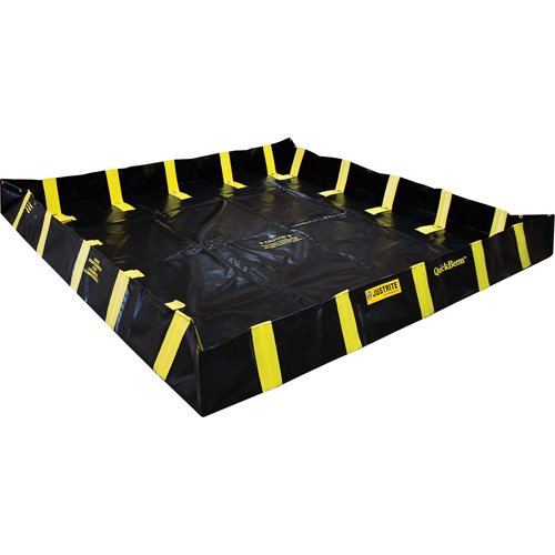 Bermes de confinement avec supports int&eacute;rieurs de parois QuickBerm , Capacit&eacute; 1910 gal. US, 16' la x 16' lo x 12" h, Support &agrave; encliqueter The Estey Group