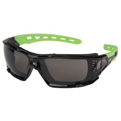 Lunettes de s&eacute;curit&eacute; s&eacute;rie Z2500 avec joint en mousse, Lentille Grise/fum&eacute;e, Anti-&eacute;gratignures, ANSI Z87+/R&eacute;pond ou surpasse la norme CSA Z94.3 The Estey Group
