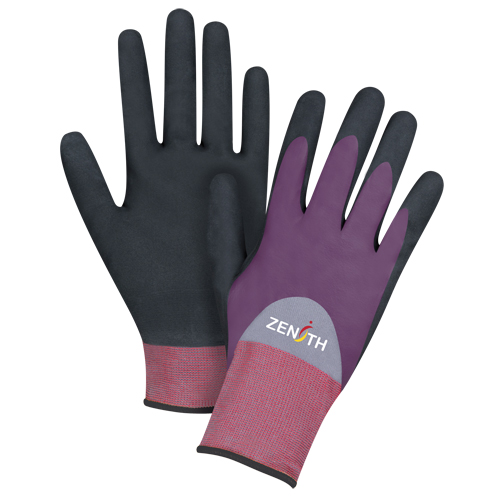 Gants enduits de premi&egrave;re qualit&eacute; ZX-2, 10/T-Grand, R&ecirc;vetement Nitrile/Mousse de nitrile, Calibre 18, Enveloppe en Nylon The Estey Group