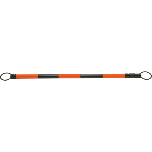 Barre pour c&ocirc;ne de circulation r&eacute;tractable, Longueur d&eacute;ploy&eacute;e de 7' 5'', Noir/Orange The Estey Group