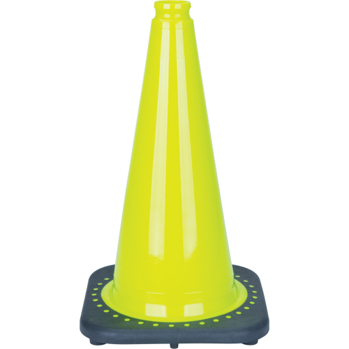 C&ocirc;ne de signalisation de premi&egrave;re qualit&eacute;, 18", Vert lime The Estey Group