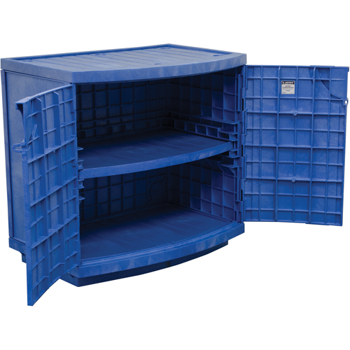 Polyethylene Corrosive/Acid Cabinet, 24 gal., 36" x 35" x 25" The Estey Group
