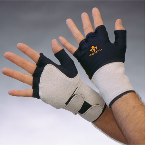 Anti-Impact Glove With Wrist Support, Medium, Grain Leather Palm, Slip-On Cuff The Estey Group