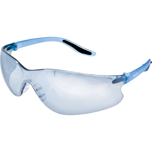 Lunettes de s&eacute;curit&eacute; s&eacute;rie Z500, Lentille Bleu/Miroir int&eacute;rieur/ext&eacute;rieur, Anti-&eacute;gratignures, ANSI Z87+/R&eacute;pond ou surpasse la norme CSA Z94.3 The Estey Group