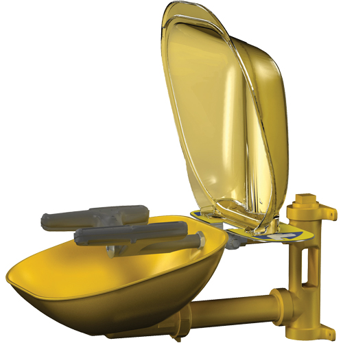 Halo Face/Eyewash Stations, Wall-Mount Installation, Plastic Bowl The Estey Group