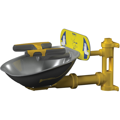 Halo Face/Eyewash Stations, Wall-Mount Installation, Stainless Steel Bowl The Estey Group