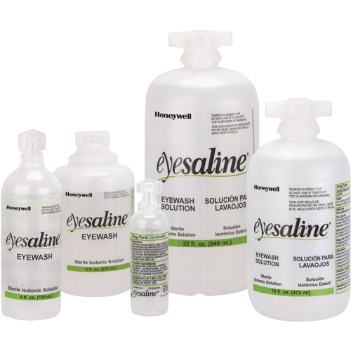 Saline Eyewash Bottles, Full Bottle, 16 oz. The Estey Group
