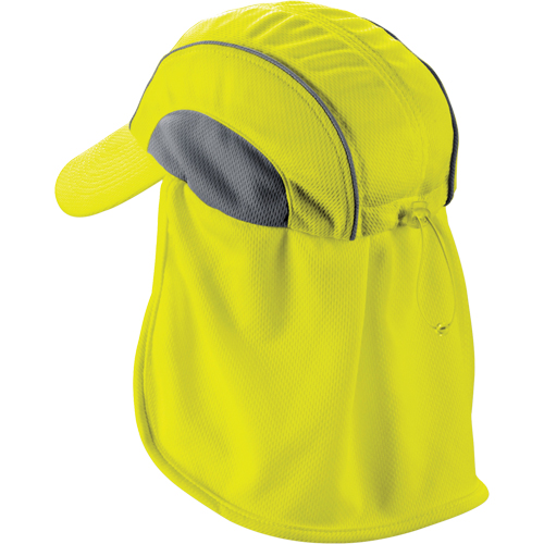 Chill-Its&reg; 6650 Cooling Hats with Neck Shades, Hi-Vis Lime The Estey Group
