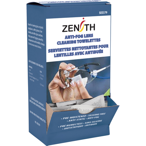 Lens Cleaning Towelettes, 5" x 8", Pack Of 100 The Estey Group