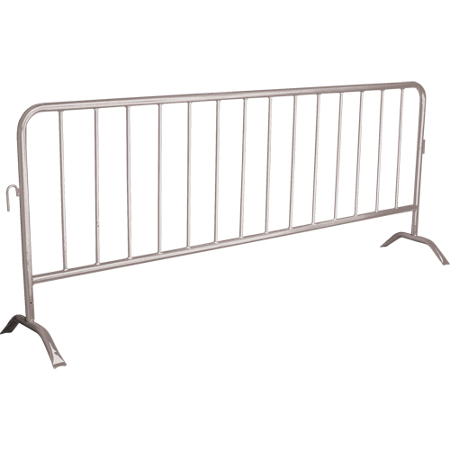 Barri&egrave;re portative, Emboîtables, 102" lo x 40" h, Argent The Estey Group