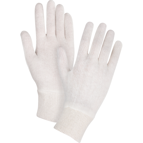 Mediumweight Inspection Gloves, Poly/Cotton, Knit Wrist Cuff, Men's The Estey Group