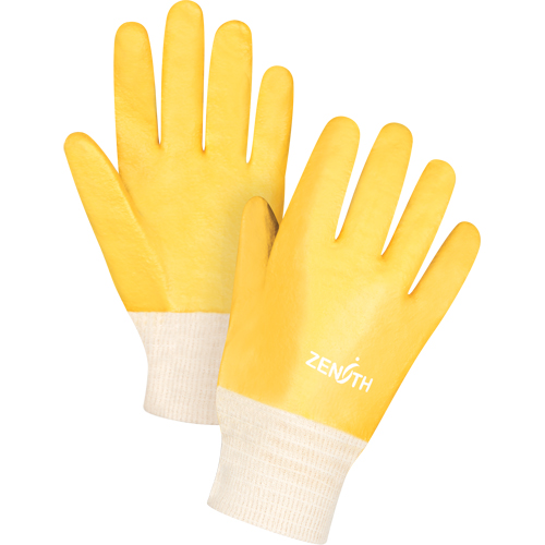 Gants &agrave; fini rugueux et r&eacute;sistants aux produits chimiques, Taille 9, 10" lo, PVC, Doublure en Interlock, 47-mil The Estey Group