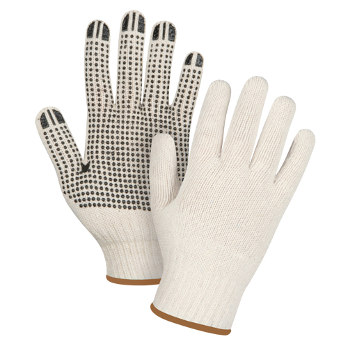 Gants tricot&eacute;s de poids lourd, Poly/coton, Un c&ocirc;t&eacute;, Calibre 7, Grand The Estey Group