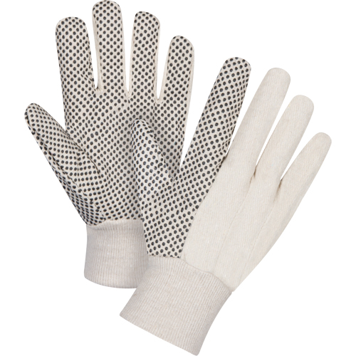 Gants en toile de coton &agrave; pois sur la paume, 8 oz, Grand The Estey Group