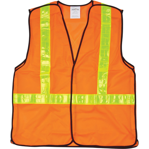 Veste de s&eacute;curit&eacute; pour la circulation d&eacute;tachable en cinq points, Orange haute visibilit&eacute;, Moyen, Polyester The Estey Group