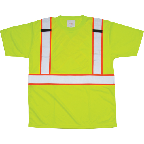 T-shirt conforme &agrave; la CSA, Polyester, Moyen, Jaune lime haute visibilit&eacute; The Estey Group