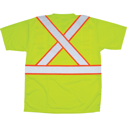 T-shirt conforme &agrave; la CSA, Polyester, Moyen, Jaune lime haute visibilit&eacute; The Estey Group