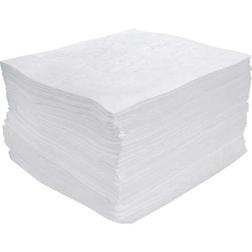 Premium Meltblown Sorbent Pads, Oil Only, 15" x 17", 30 gal. Absorbancy The Estey Group