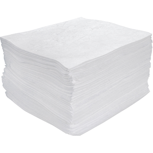Premium Meltblown Sorbent Pads, Oil Only, 15" x 17", 25 gal. Absorbancy The Estey Group